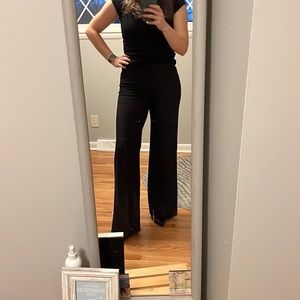 Black wide leg pants